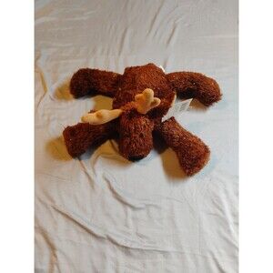 Hallmark Comet Reindeer Plush Brown Stuffed Animal Beanie Floppy 15"